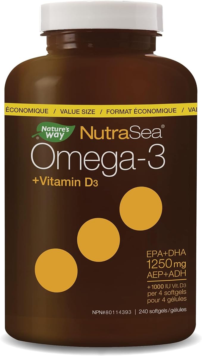 Omega-3+D | NutraSea® | 240 Softgels