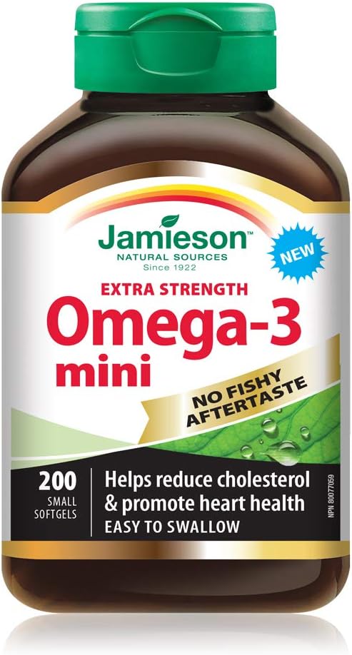 No Fishy Aftertaste (Omega-3 Mini) | Jamieson™ | 200 Softgels