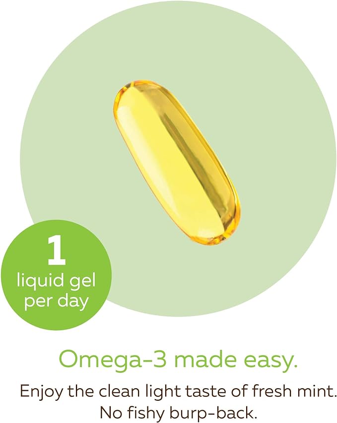 Omega-3 One Daily Liquid Gels, Fresh Mint  | NutraSea® | 30 Softgels