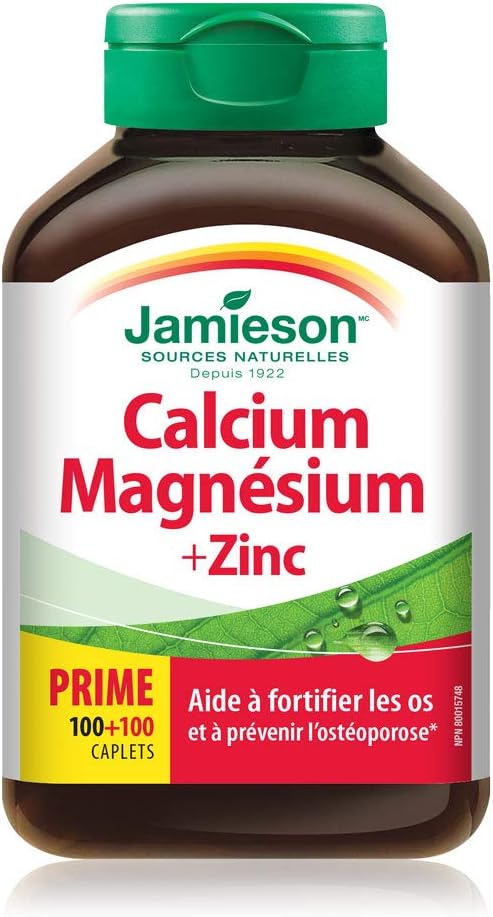Calcium Magnesium & Zinc | Jamieson™ | 120 OR 200 Caplets