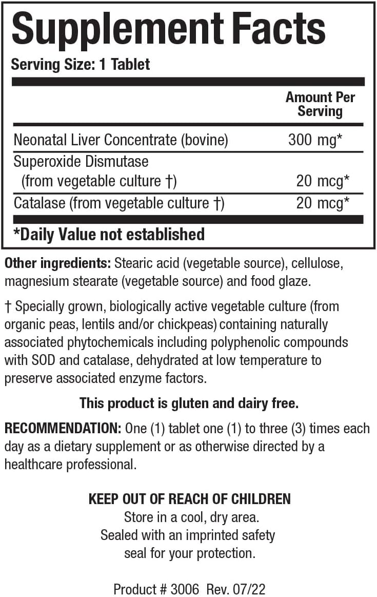 Cytozyme-LV (Liver) | Biotics Research® | 60 Capsules