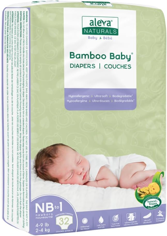 Bamboo Baby® Diapers | aleva® Naturals | Various Size