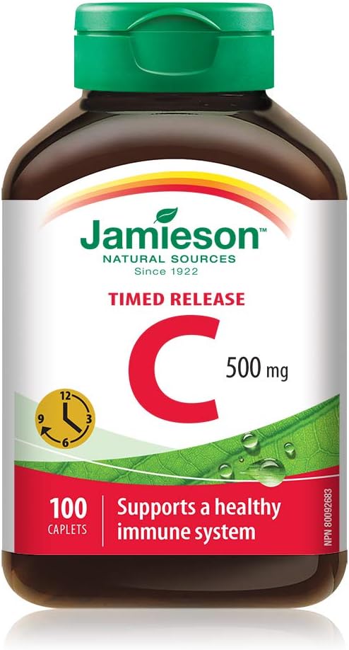 Vitamin C 500 mg Timed Release | Jamieson™ | 100 Caplets