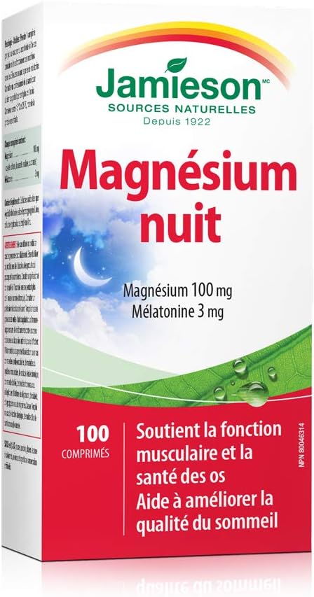 Magnesium Night | Jamieson™ | 100 Tablets