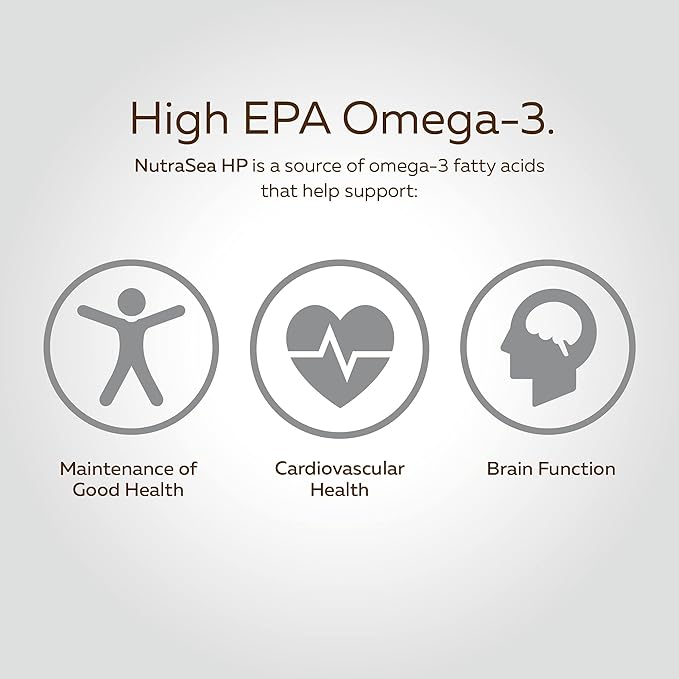 Omega-3 Liquid Gels Extra Strength EPA | NutraSea® hP™ | 60 Softgels