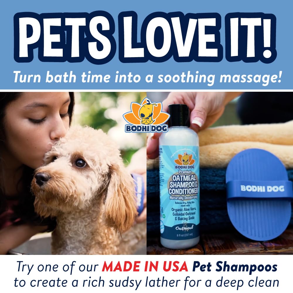 Bodhi Dog Bath Brush | De shedding Dog Brush | Hair Removing for Long Hair Dog Brush | Dog Brush for Short Haired Dogs | Dog Accessories Rubber Curry Brush | Dog Shampoo Brush 🍁 All In One Marketplace Canada