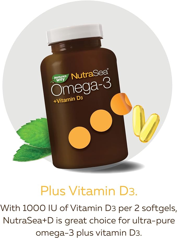 Omega 3 + Vitamin D3 | NutraSea® | 60, 100 or 150 Softgels