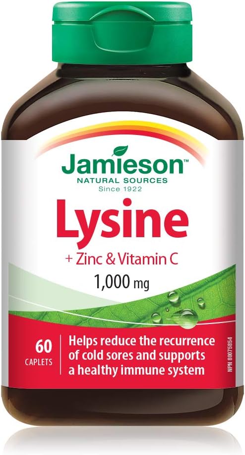 Lysine, Zinc & Vitamin C | Jamieson™ | 60 Caplets