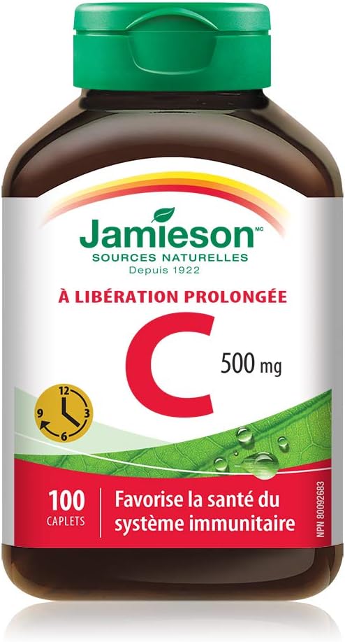 Vitamin C 500 mg Timed Release | Jamieson™ | 100 Caplets