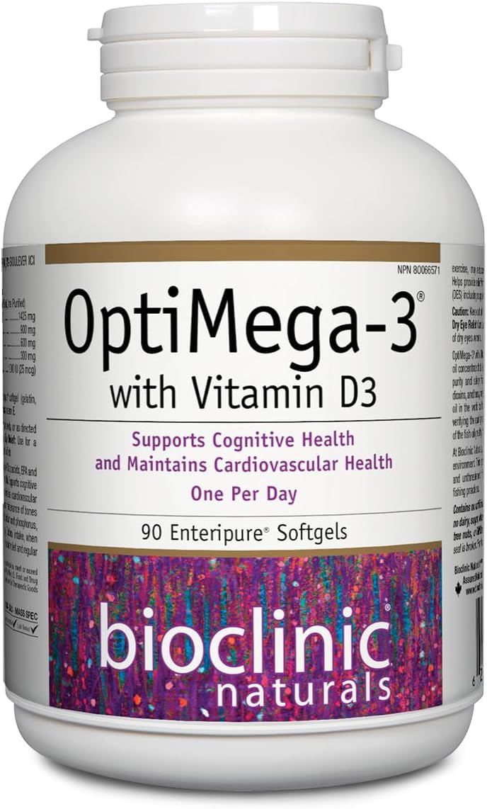 OptiMega-3 | Bioclinic Naturals® | 90 Enteripure Softgels
