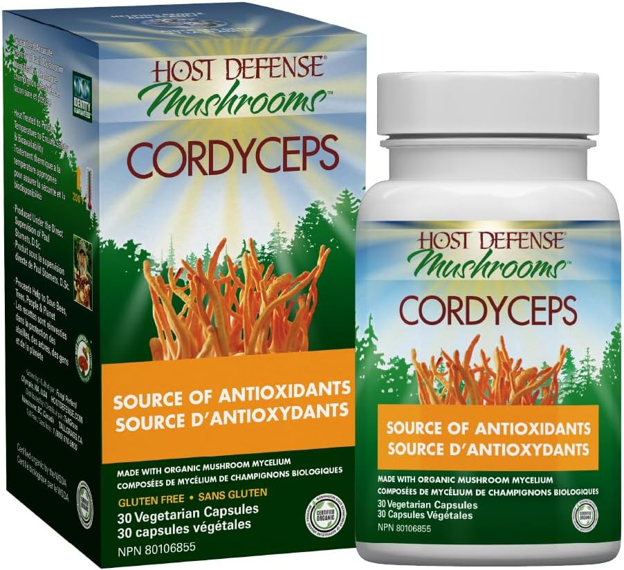 Cordyceps Capsules | Host Defense® Mushrooms™ | 30 or 60 or 120 Capsules