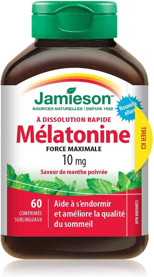 Melatonin 10 mg (Fast Dissolving) | Jamieson™ | 60 Tablets