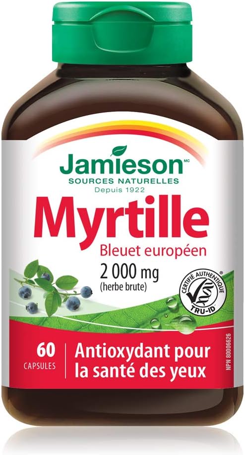 Bilberry 2000mg | Jamieson ® | 60 Capsules