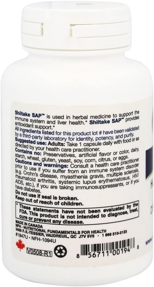 Shiitake SAP | NFH | 60 Capsules