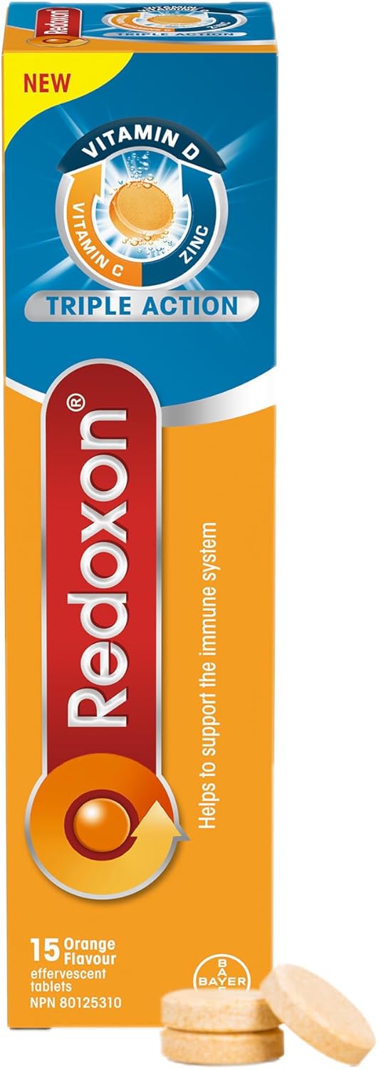 Triple Action Vitamin C, Vitamin D And Zinc | Redoxon® | 15 OR 45 Tablets