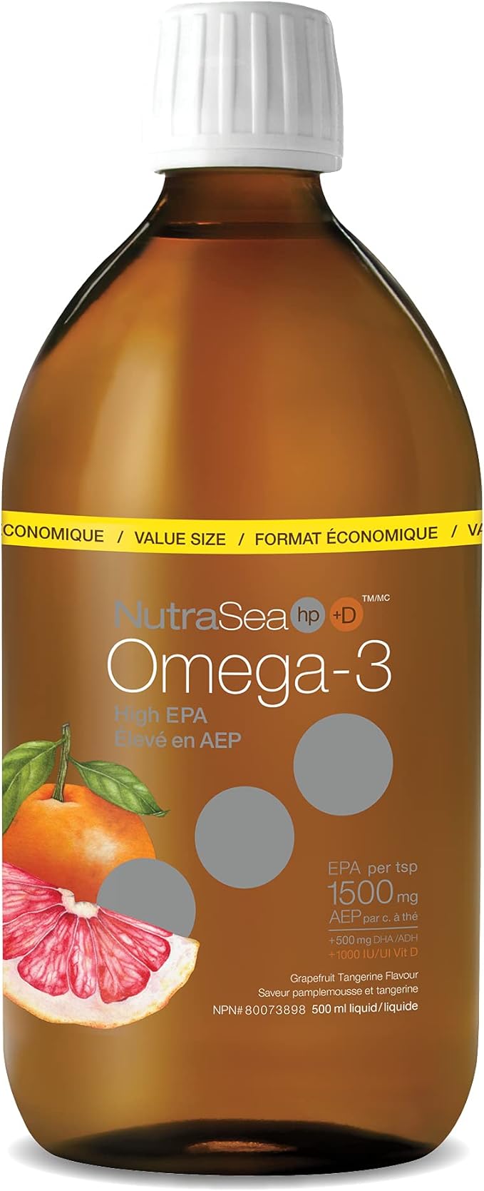 Omega 3 | NutraSea® hp+D™ | 16.9 fl oz (500 mL)