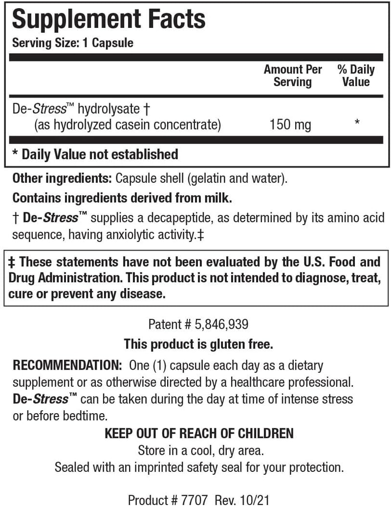 De-Stress (150mg) | Biotics Research® | 30 Capsules