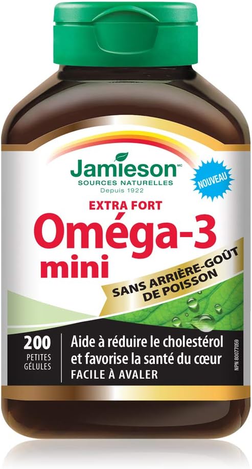 No Fishy Aftertaste (Omega-3 Mini) | Jamieson™ | 200 Softgels