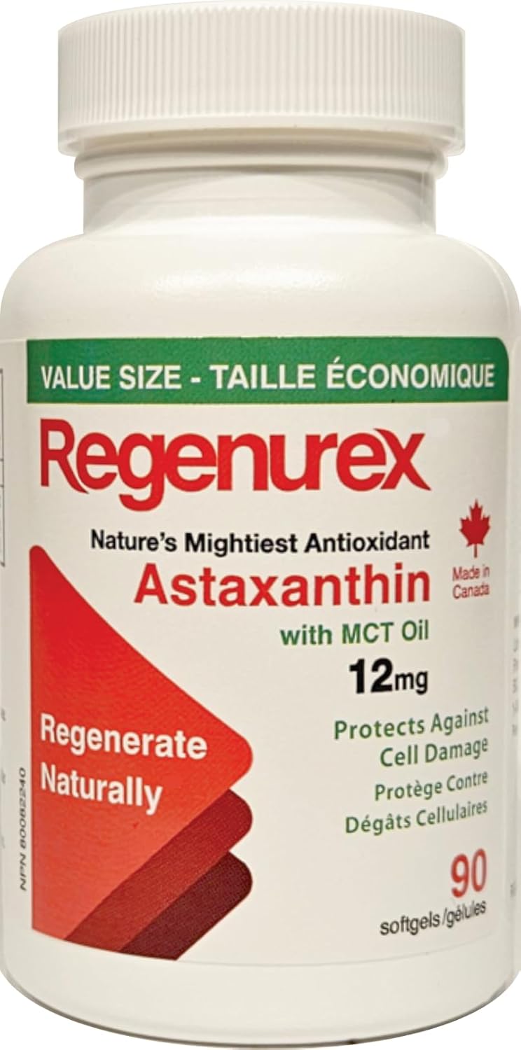 Astaxanthin | Regenurex™ | 60 Vegetarian Softgels