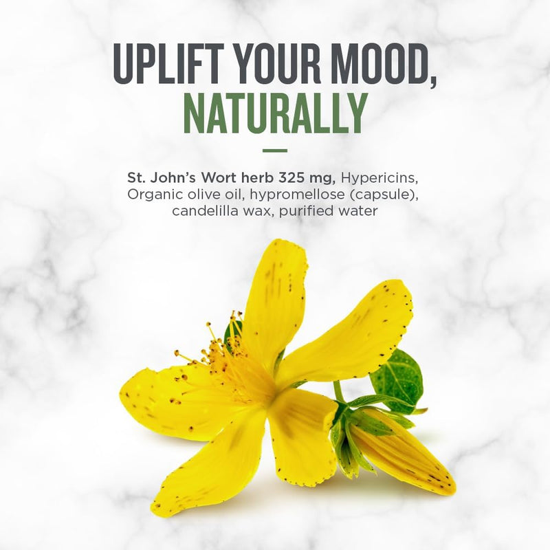 St. John's Wort Liquid Capsules | Botanica | 60 or 120 Capsules