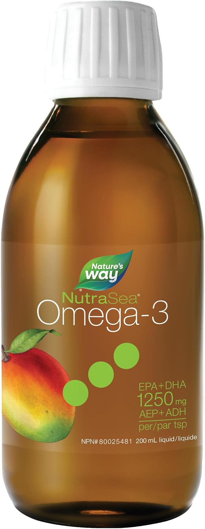 Omega-3 Mango Flavour | NutraSea® | 6.8 fl oz (200 mL)