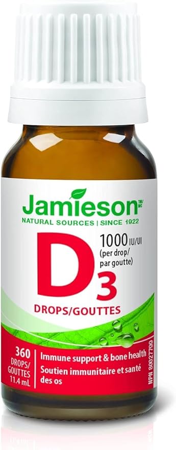 Vitamin D3 1,000 IU Drops | Jamieson™ | 11.4 mL