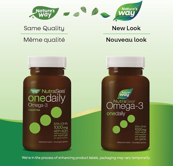 Omega-3 One Daily Liquid Gels, Fresh Mint  | NutraSea® | 30 Softgels