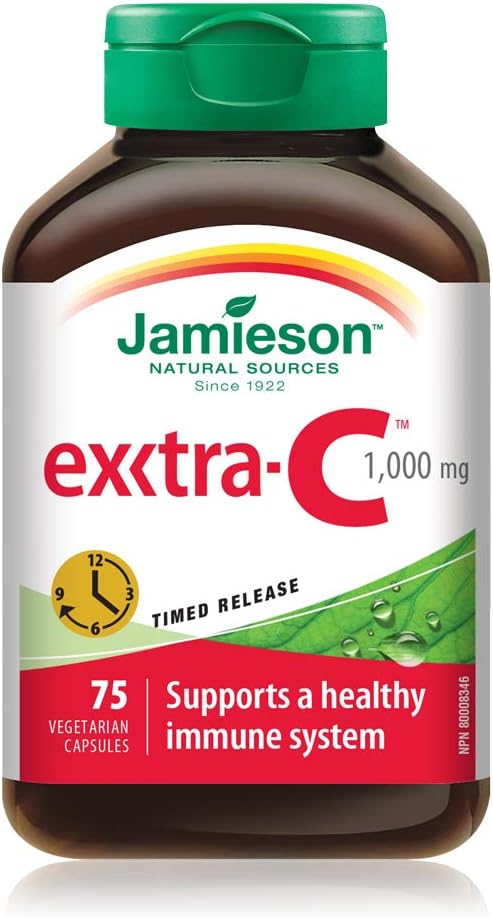 Exxtra-C  Vitamin C 1000 mg Timed Release | Jamieson™ | 75 Capsules