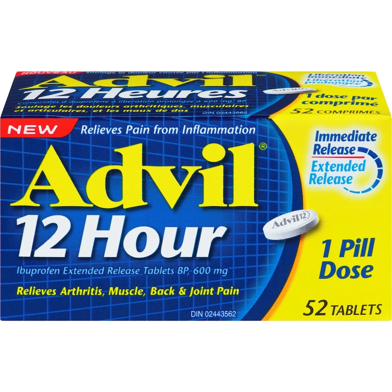 12 Hour Tablets  | Advil® | Different Sizes