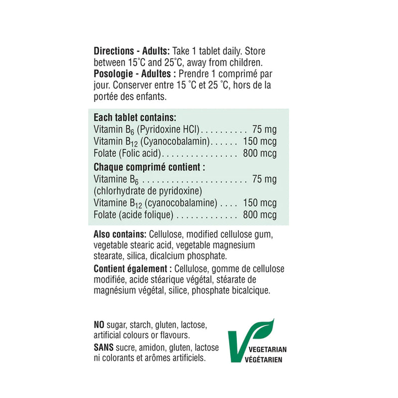 Vitamin B6, Vitamin B12 & Folic Acid | Jamieson™ | 110 Tablets