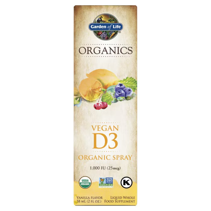 Organic Vegan D3 Spray 1,000 IU | Garden of Life® | 50 ML