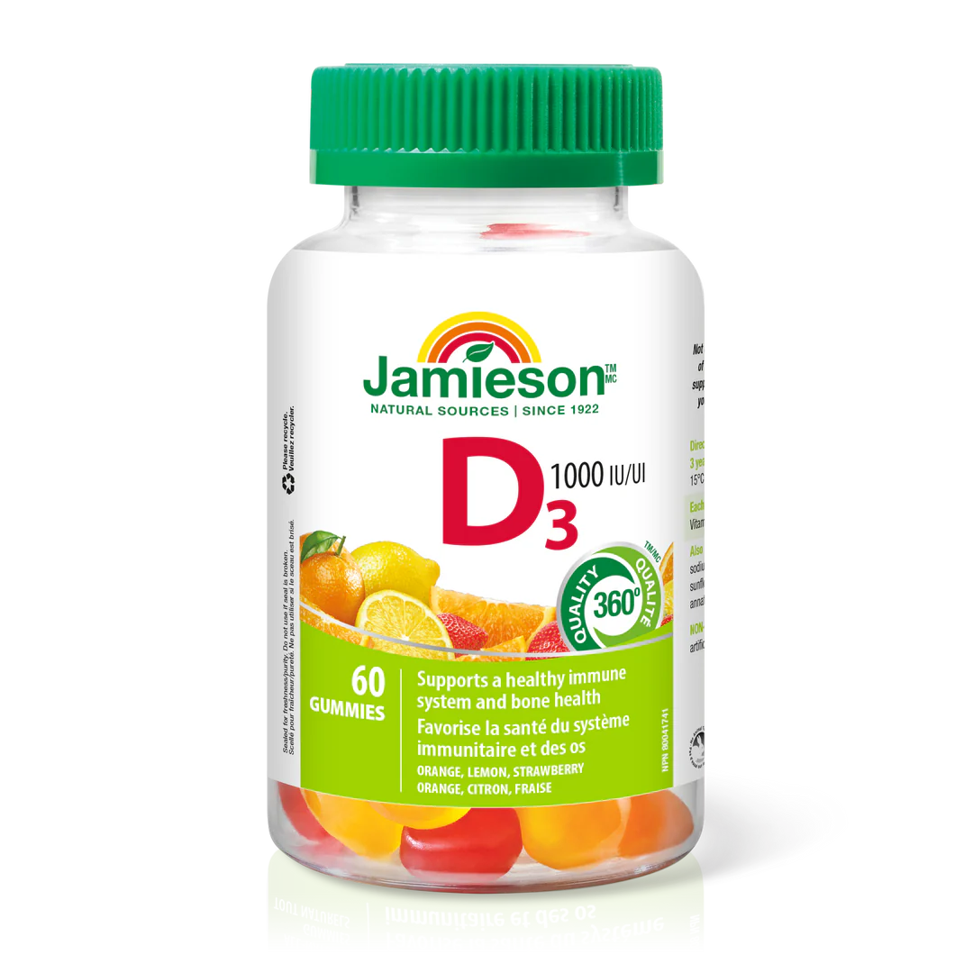 Vitamin D3 1,000 IU | Jamieson™ | 60 or 130 Gummies