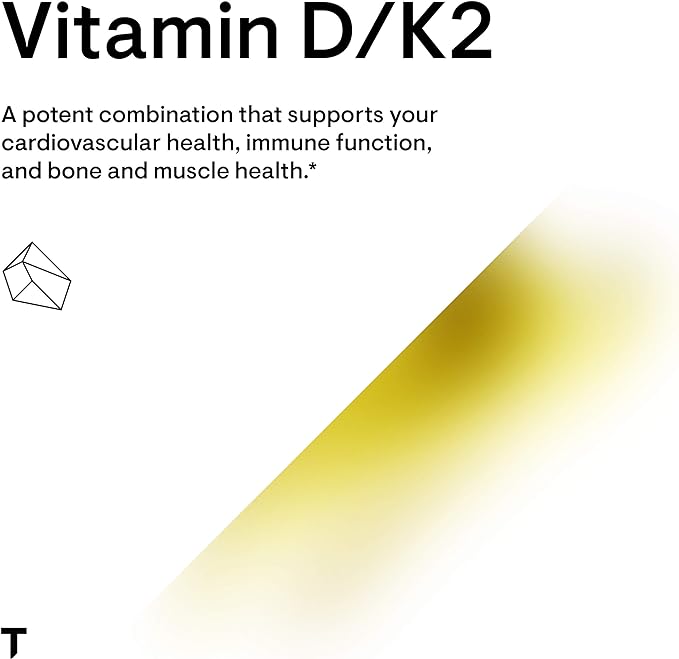 Vitamine D + K2 Liquide | Thorne® | 1 fl. once. (30 ml) = 1 200 gouttes