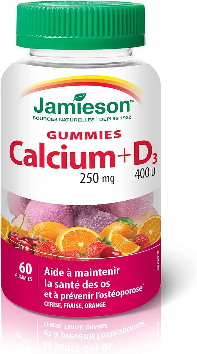 Calcium + Vitamin D3 | Jamieson™ | 60 Gummies