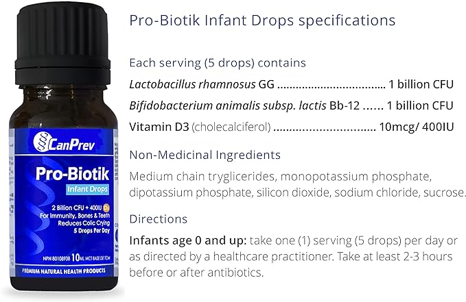 Pro-Biotik Infant Drops | CanPrev | 10 mL
