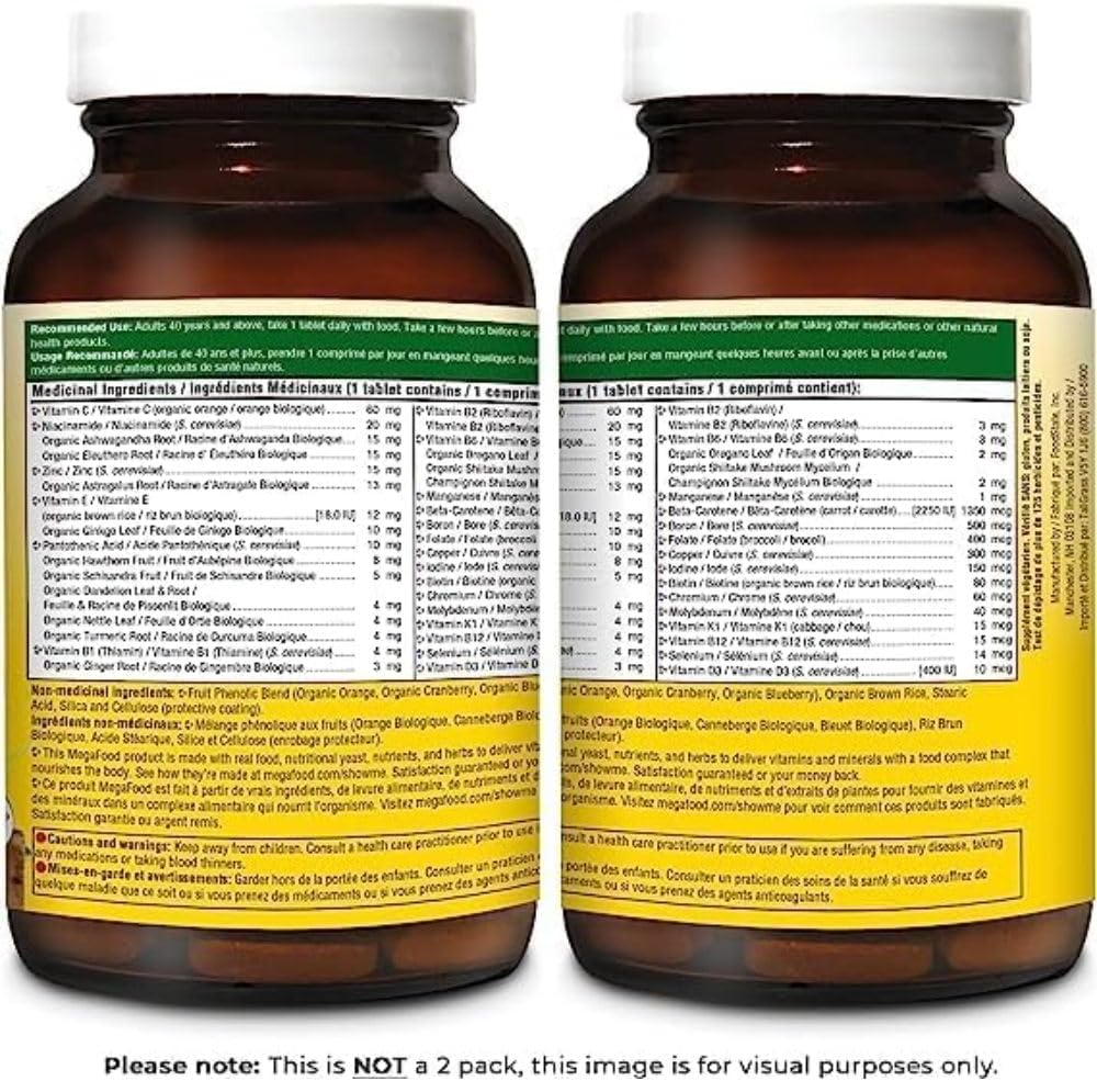 MEN Over 40™ One Daily | MegaFood® | 30, 72 & 90 Tablets