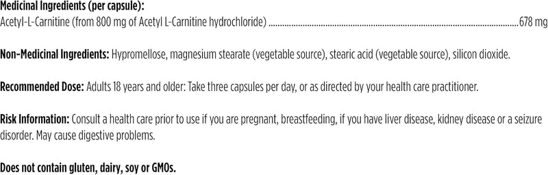 Acetyl L-Carnitine | Designs for Health® | 90 Capsules