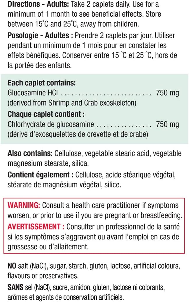 Glucosamine 750 mg | Jamieson™ | 150 Caplets