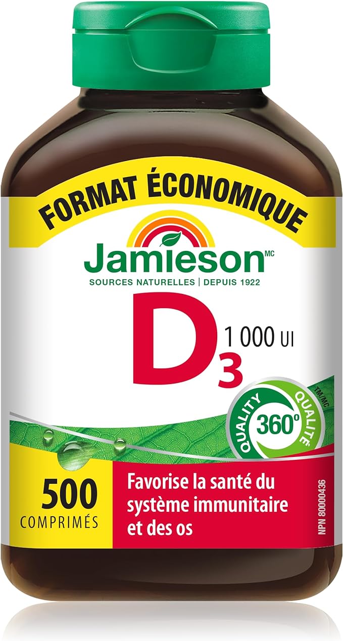 Vitamin D3 1,000 IU | Jamieson™ | Various Packages (Tablet)