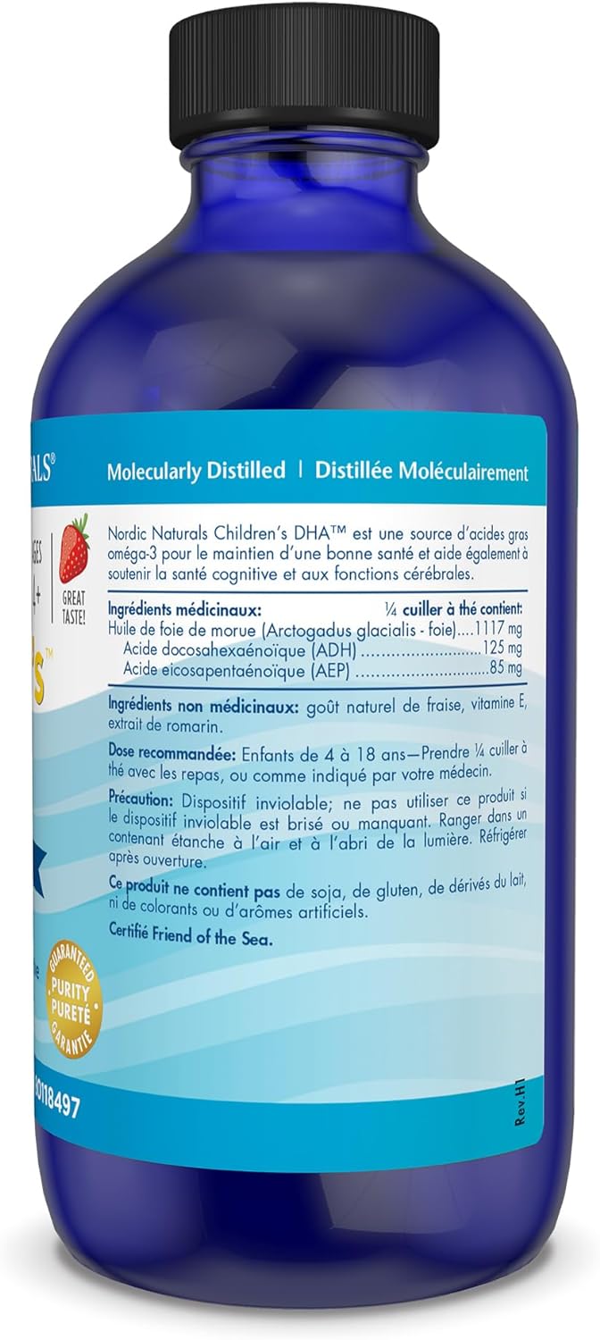 Children's DHA Liquid Strawberry | Nordic Naturals® | 119 mL (4 fl oz.) or 217 mL (4oz)