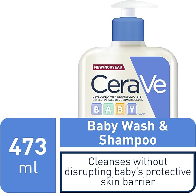 Baby Wash & Shampoo  | Cerave® | 237 ml or 473 ml