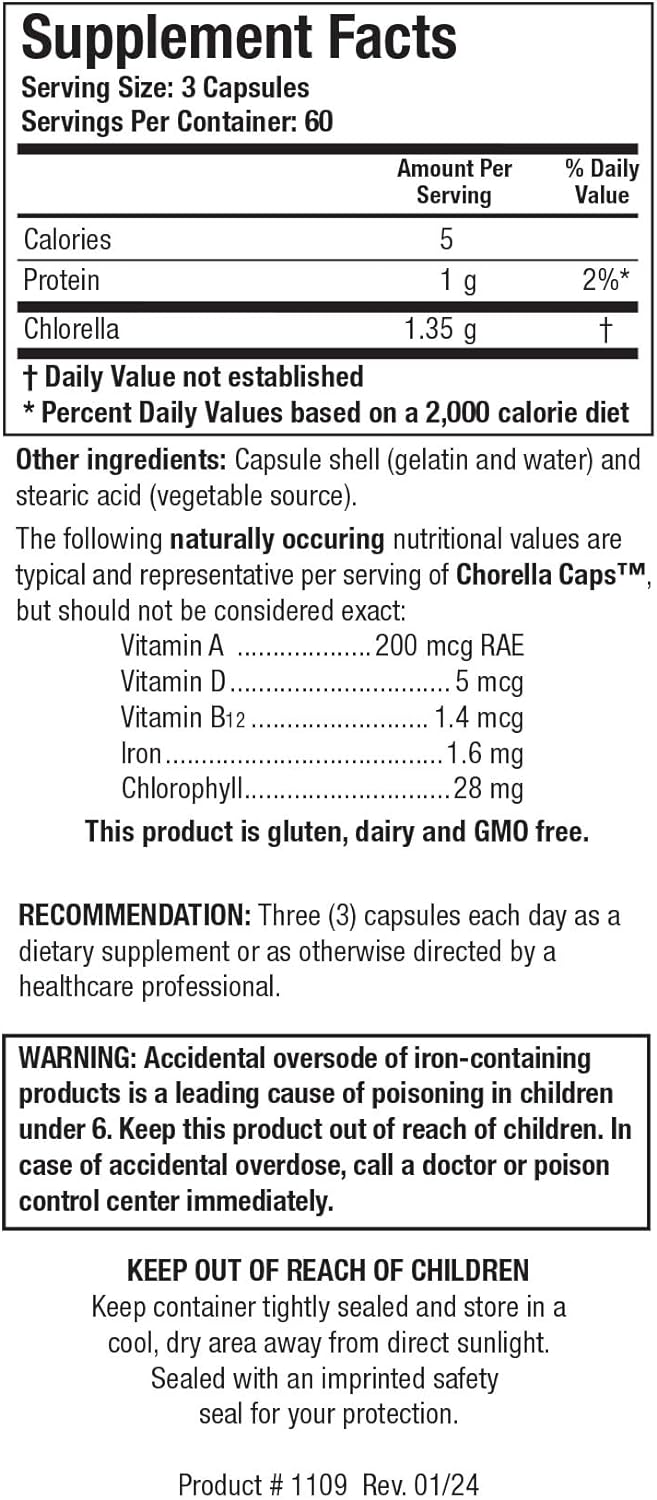 Chlorella Caps™ | Biotics Research® | 180 Capsules