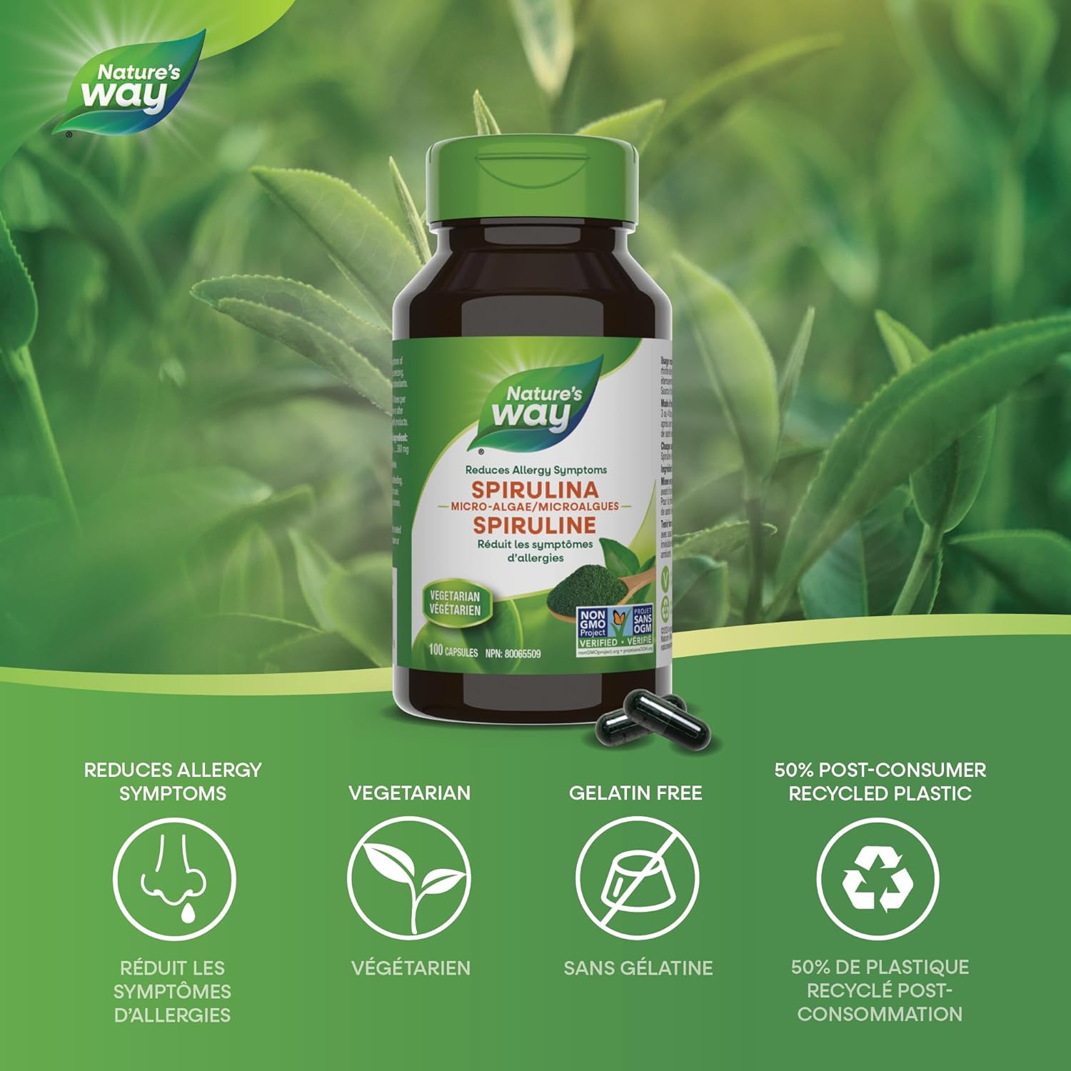 Spirulina | Nature's Way® | 100 Capsules