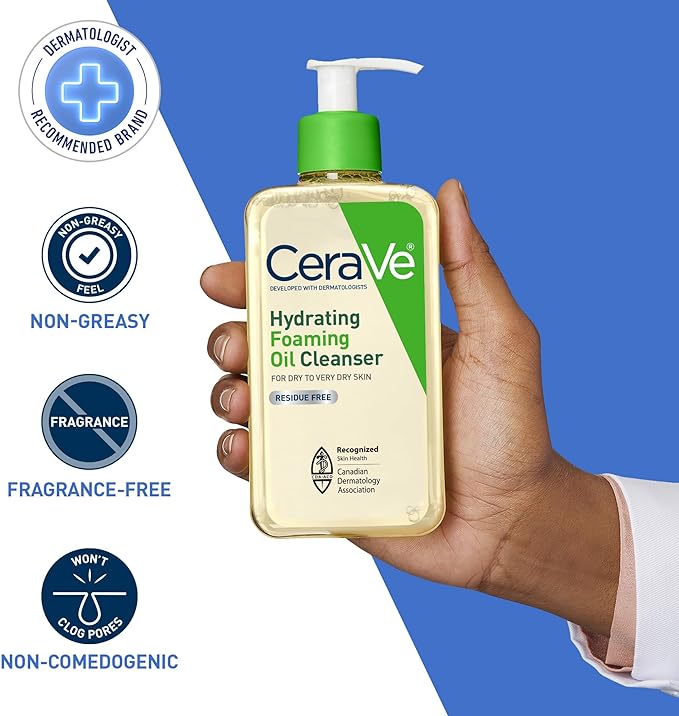 Hydrating Foaming Oil Cleanser  | CeraVe® | 236 or 355 or 562 mL