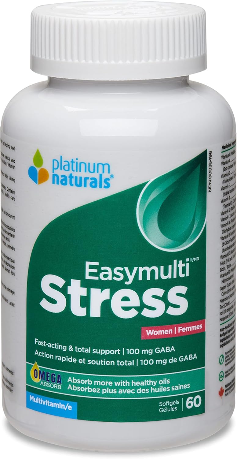 Easymulti® Stress for Women | Platinum Naturals® | 60 or 120 Softgels