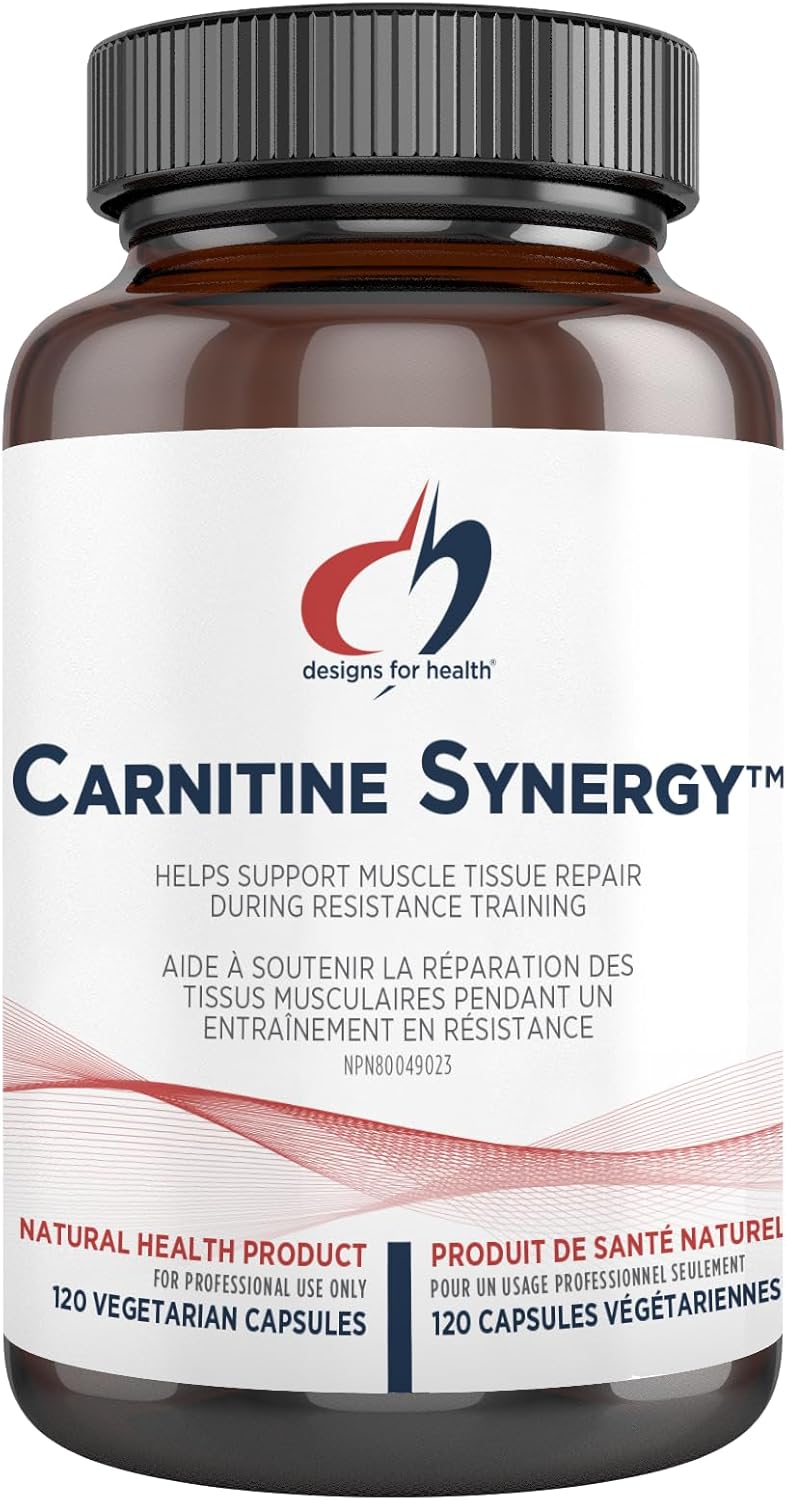 Carnitine Synergy™  | Designs for Health® | 120 Vegeterian Capsules