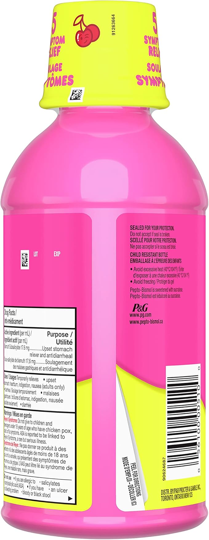 Pepto Cherry Liquid | Pepto Bismol®| 230 mL or 480 mL