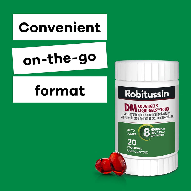 DM CoughGels | Robitussin | 20 Count