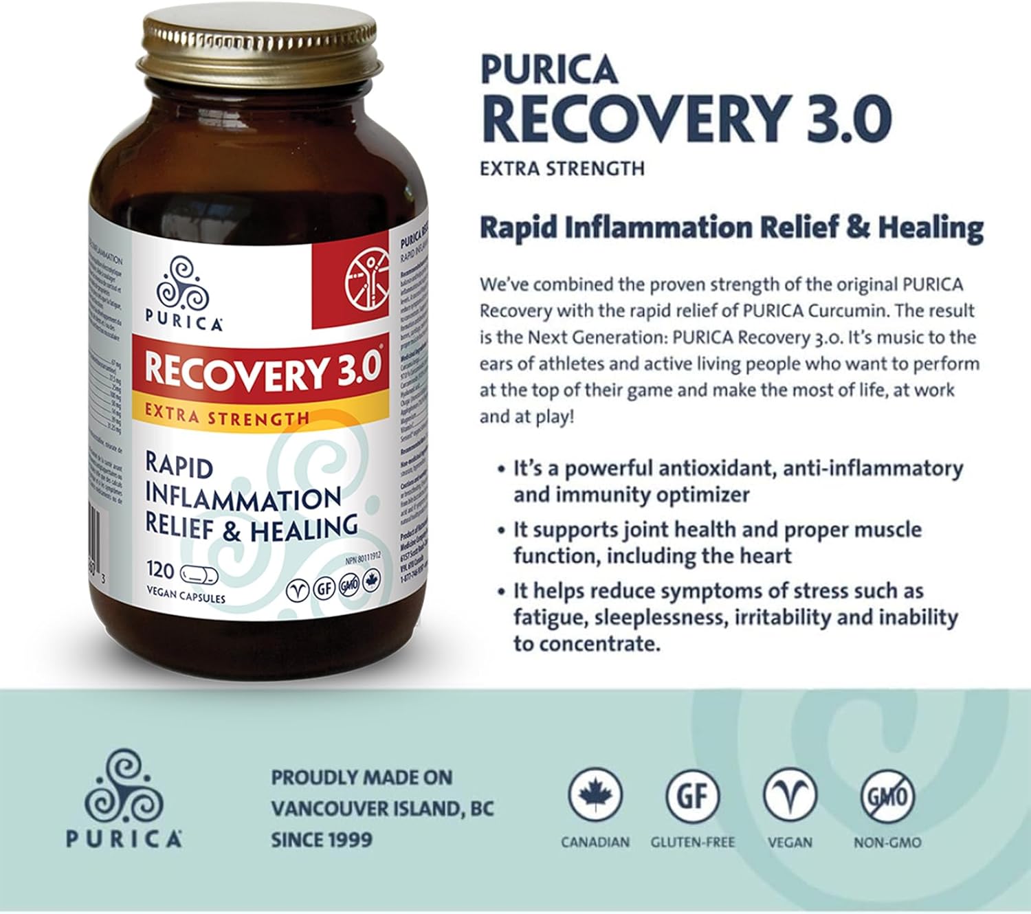 Recovery 3.0 | Purica® | 30 or 120 Capsules