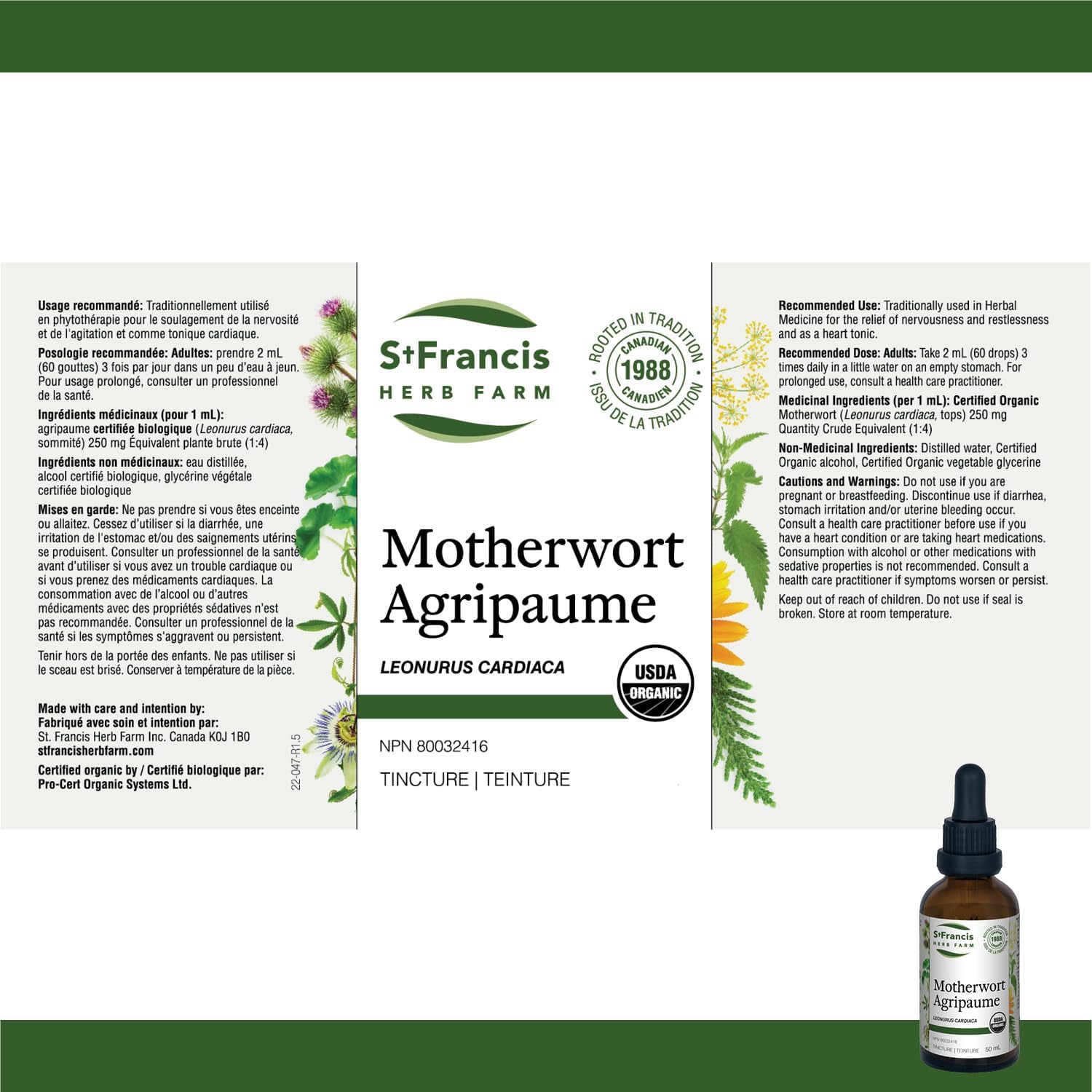Motherwort | St. Francis Herb Farm | 50 mL